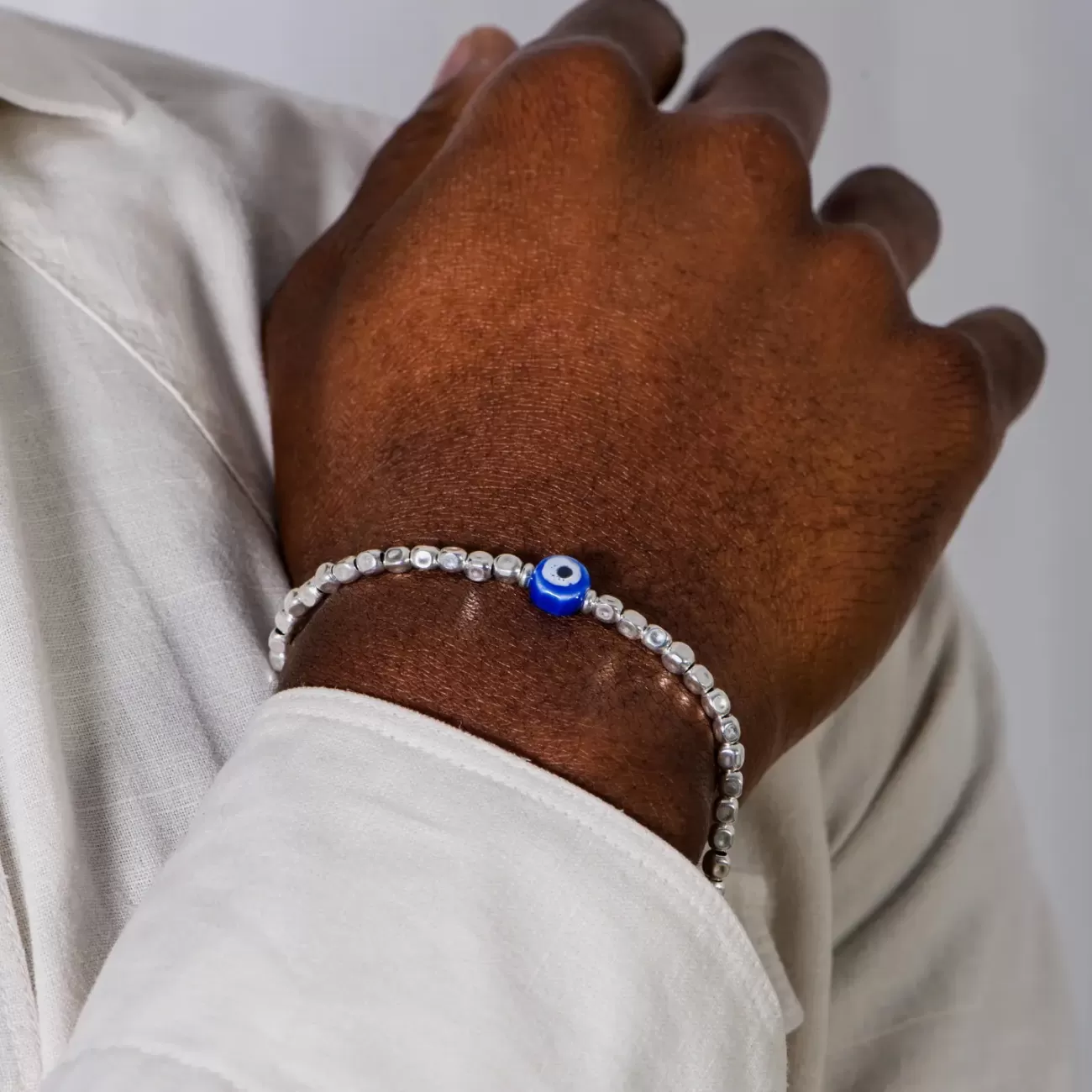 Hot Blue Eye Uomo Bracciali Argento 925 | Bracciali Serie Lucky