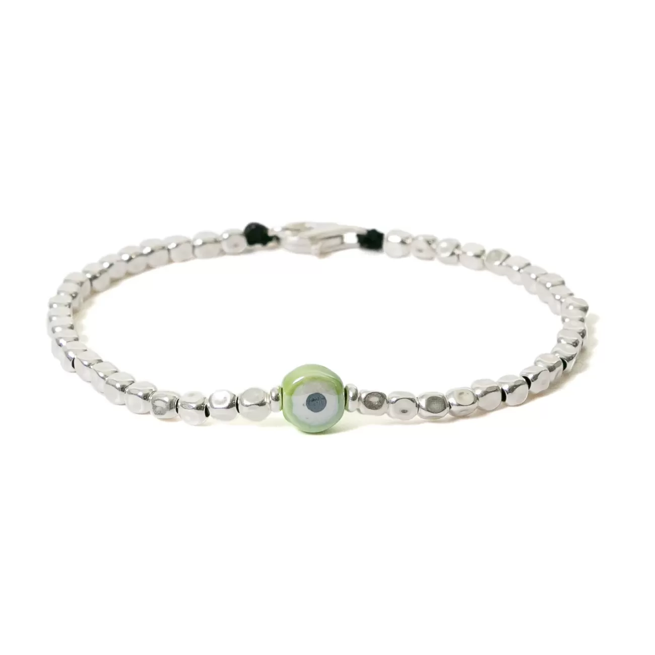 Hot Green Eye Uomo Bracciali Argento 925 | Bracciali Serie Lucky