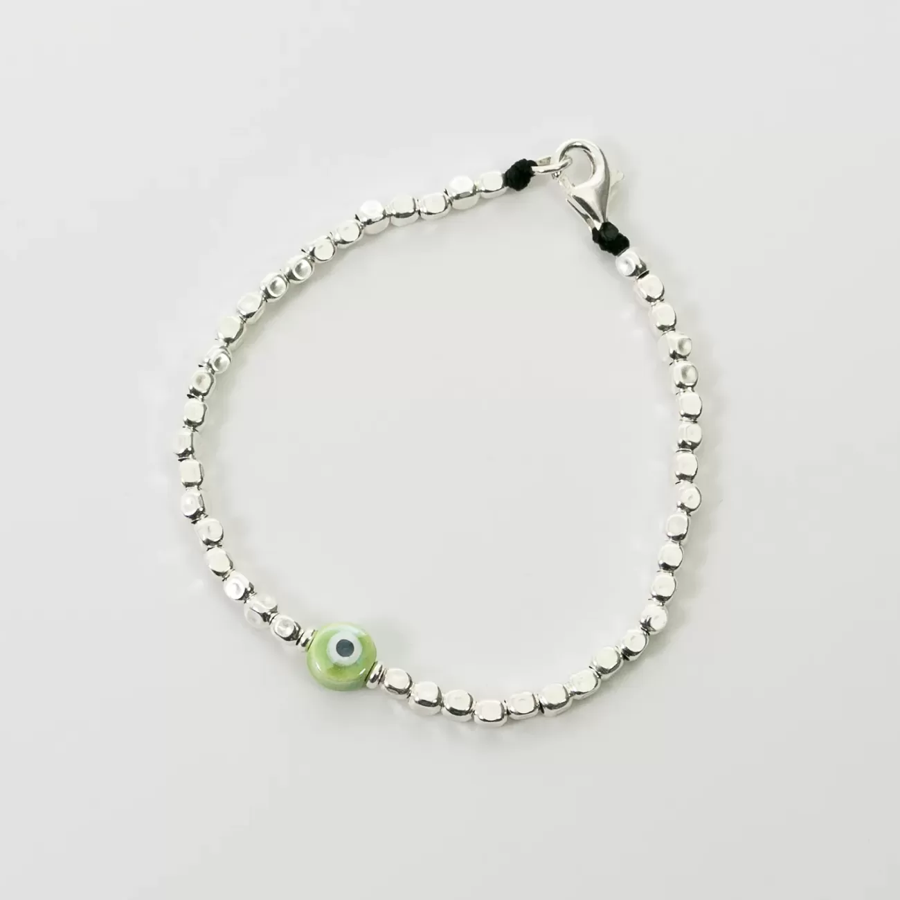 Hot Green Eye Uomo Bracciali Argento 925 | Bracciali Serie Lucky