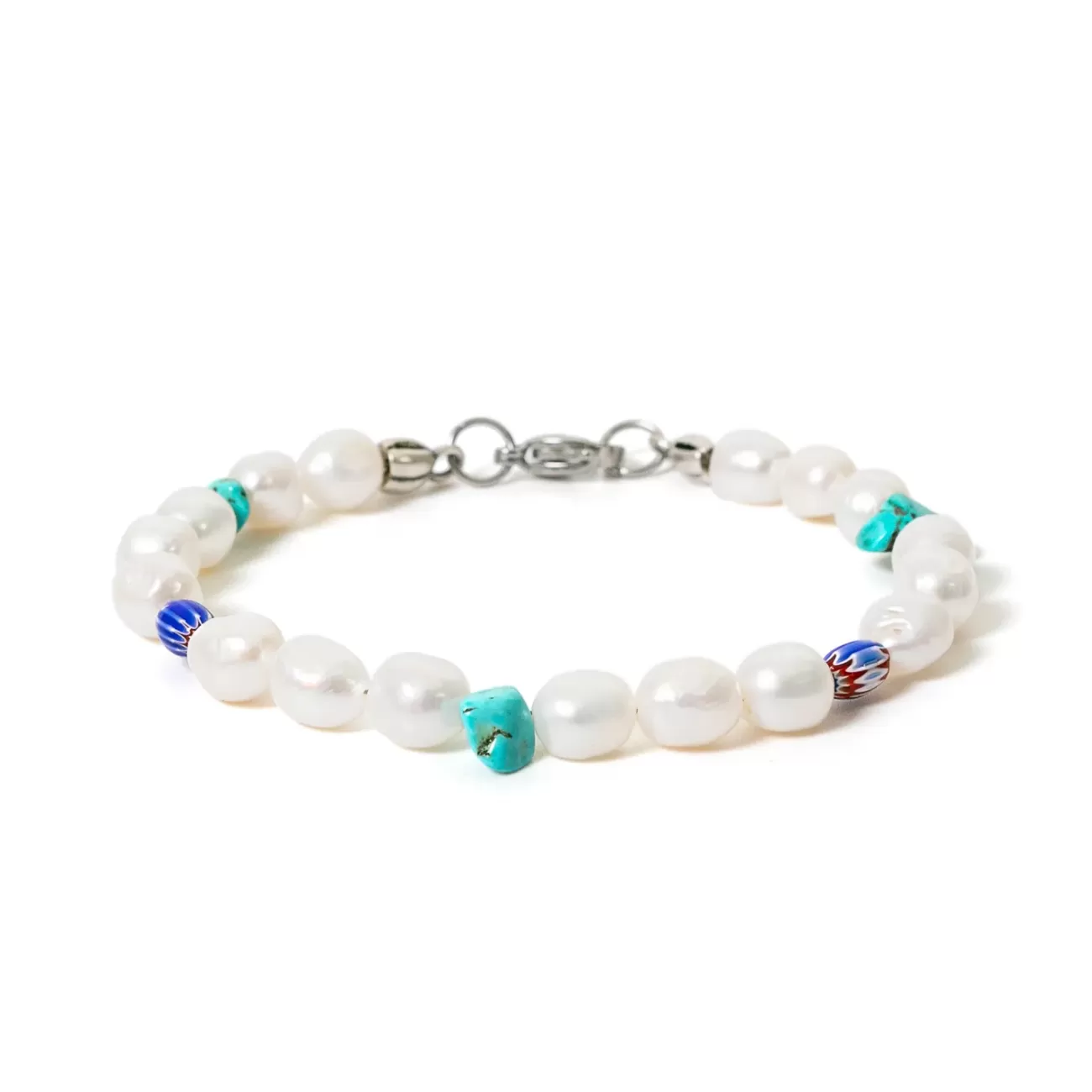 Fashion Pearl Uomo Bracciali Con Pietre